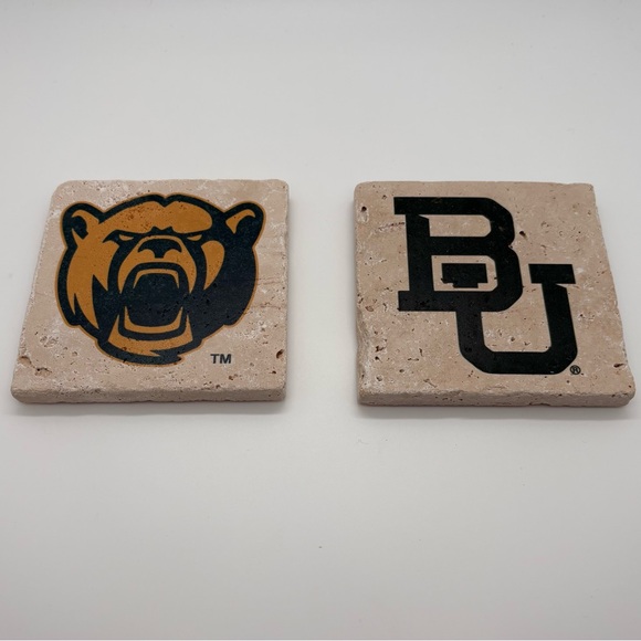 Baylor University Collegiate Coasters Set - Picture 1 of 6